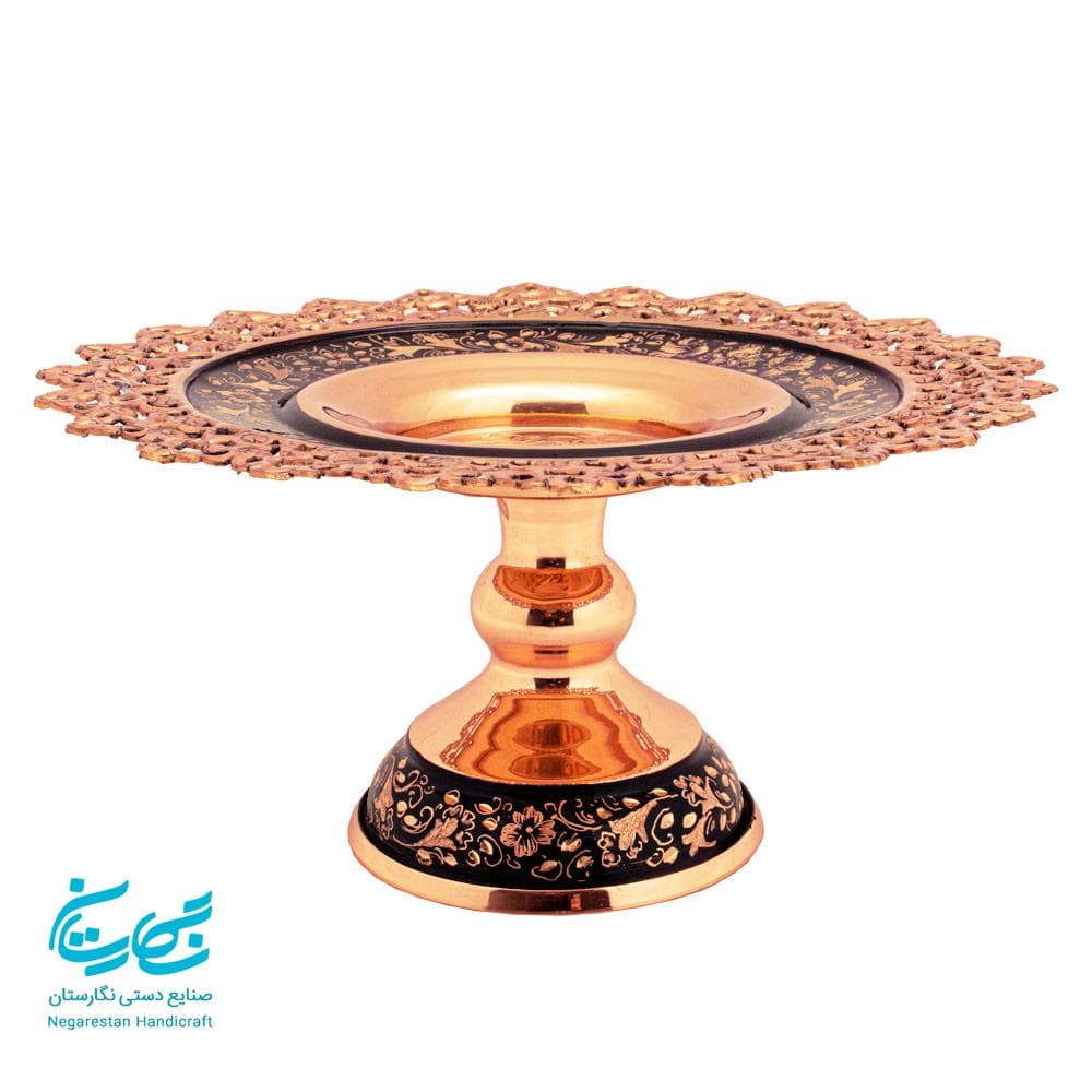 شیرینی خوری حکاکی روی مس سایز 20 — تصویر ۴