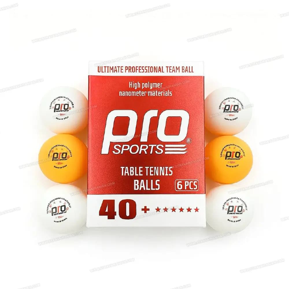 توپ پینگ پنگ پرو اسپرتز مدل 6 ستاره PRO SPORTS بسته 6 عددی با بهترین قیمت + خرید آنلاین — تصویر ۲