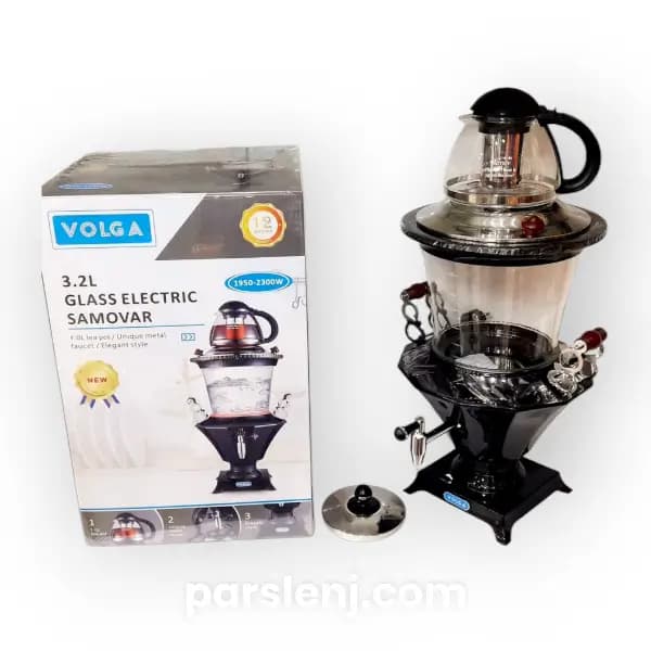 سماور برقی ولگا با قدرت 2300-1950وات مدل volga25 — تصویر ۵