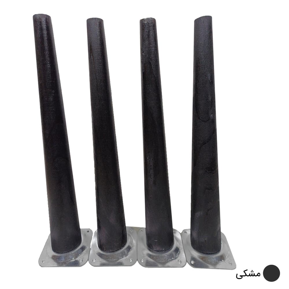 پایه میز چوبی مخروطی 35 سانتی متری کد D1-35 – دیوان دکور — تصویر ۳