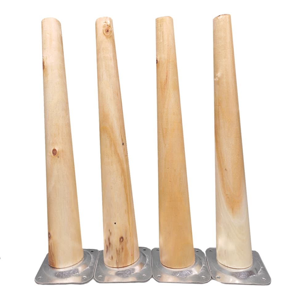 پایه میز چوبی مخروطی 40 سانتی متری کد D1-40 – دیوان دکور — تصویر ۲