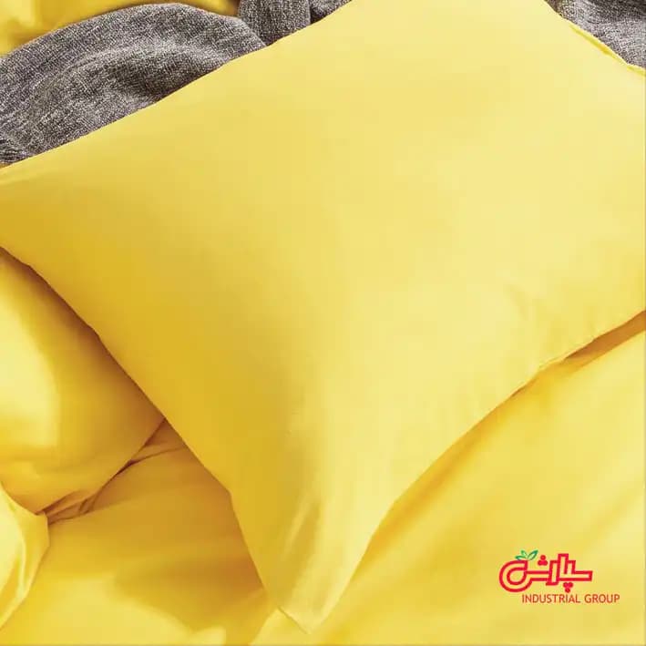 روتختی ساده زرد سفید – تمام کتان — تصویر ۸