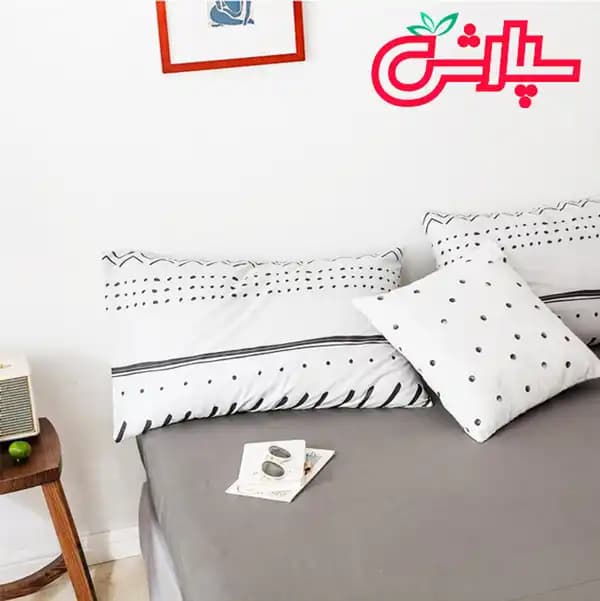 لحاف روتختی بوهو سفید مشکی – مخمل ابریشم (338) — تصویر ۶