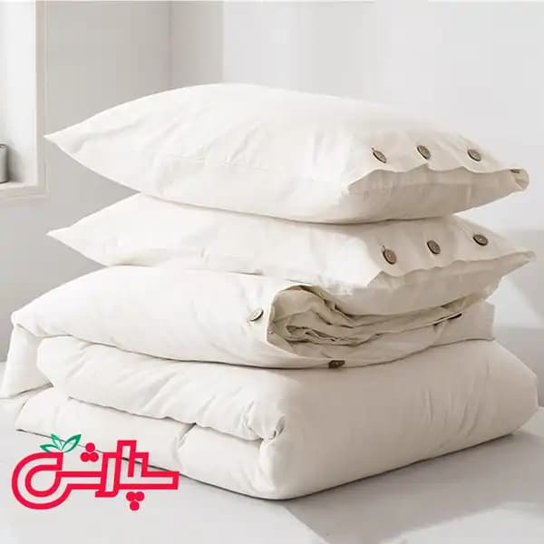 روتختی کاوری ساده تمام کتان پرایم – سفید — تصویر ۶