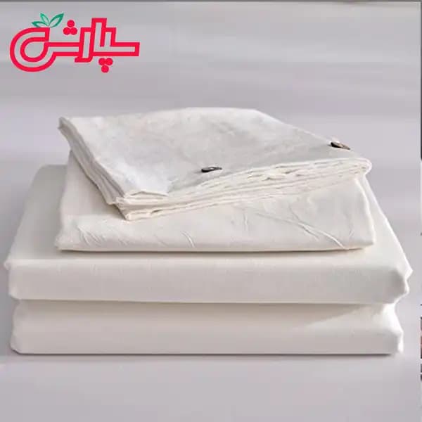 روتختی کاوری ساده تمام کتان پرایم – سفید — تصویر ۹
