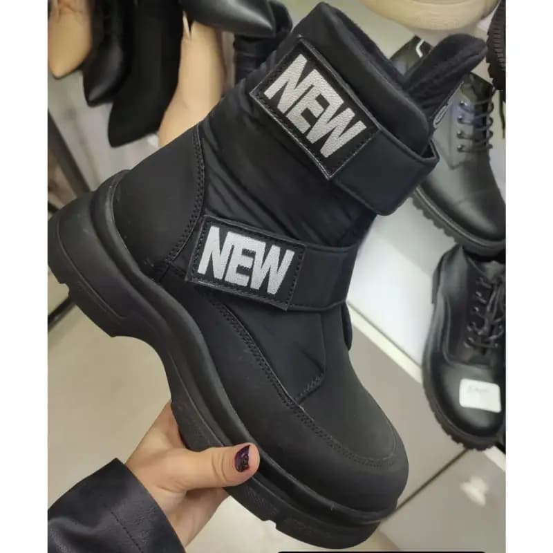 کفش نیم بوت زنانه کاپشنی جدید مدل NEW — تصویر ۳