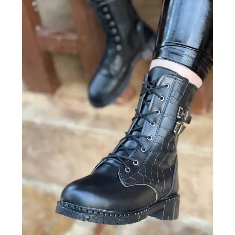 نیم بوت زنانه پوست ماری — تصویر ۳