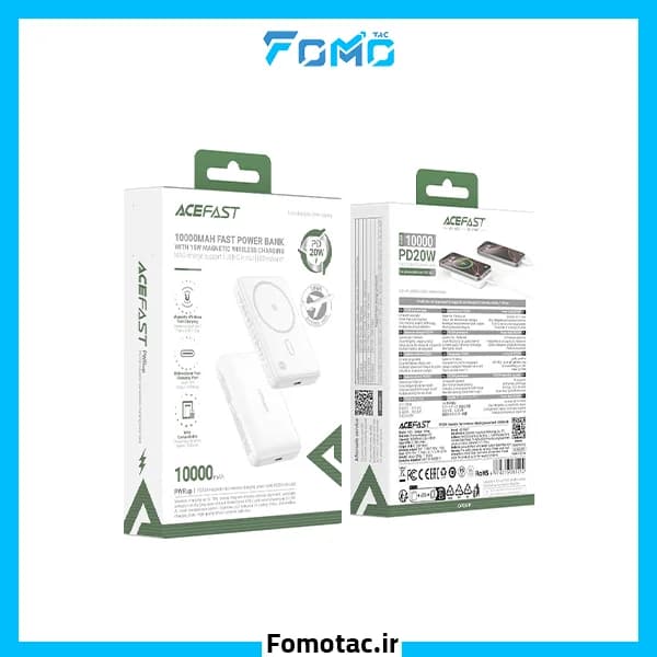 پاوربانک وایرلس 10000MAh ایس فست(AceFast) مدل M26 — تصویر ۳