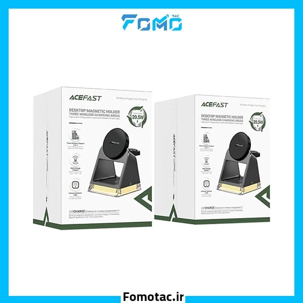 شارژر بی‌سیم 3in1 ایس فست(ACEFAST) مدل E17 — تصویر ۳
