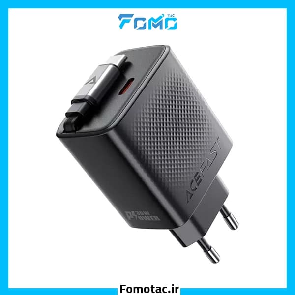 شارژر دیواری 30W GaN ایس فست (ACEFAST) مدل A110 – همراه کابل جمع شونده — تصویر ۶