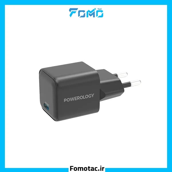 آداپتور شارژ سریع 35w پاورولوژی(Powerology) مدل GaN EU UltraQuick – تک پورت — تصویر ۵