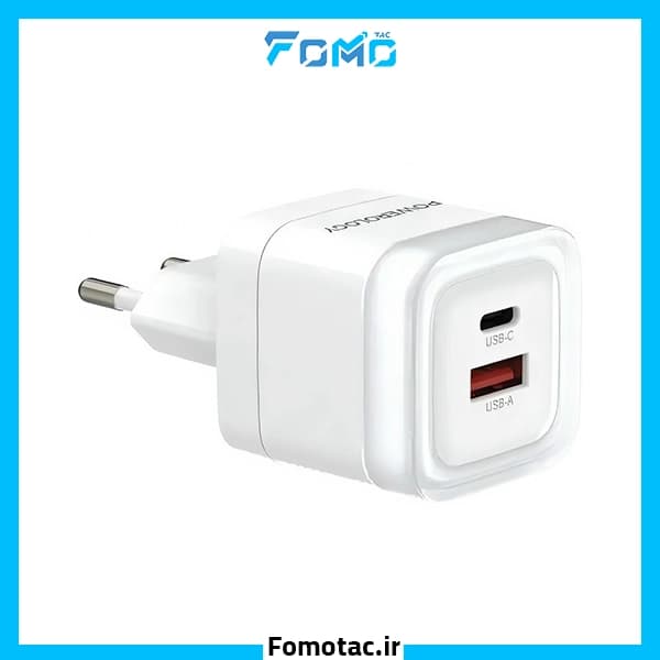 آداپتور شارژ سریع 35W پاورولوژی (Powerology) مدل Lunex – دو پورت