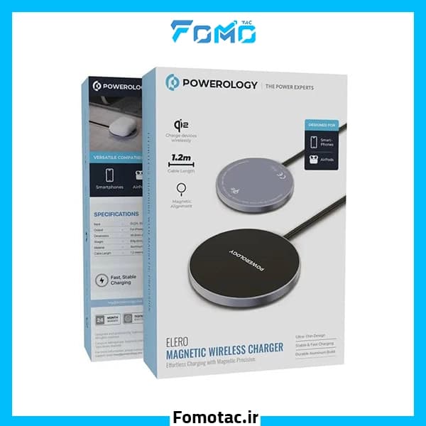 شارژر وايرلس پاورولوژی(Powerology) مدل Elero — تصویر ۳
