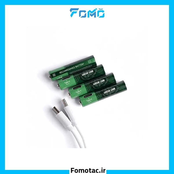 باتری قلمی شارژی 1800MWh گرین لاین (GREEN LION) مدل AA — تصویر ۶