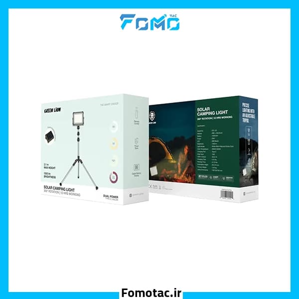 چراغ کمپ 7200MAh گرین لاین(GREEN LION) مدل Solar — تصویر ۳