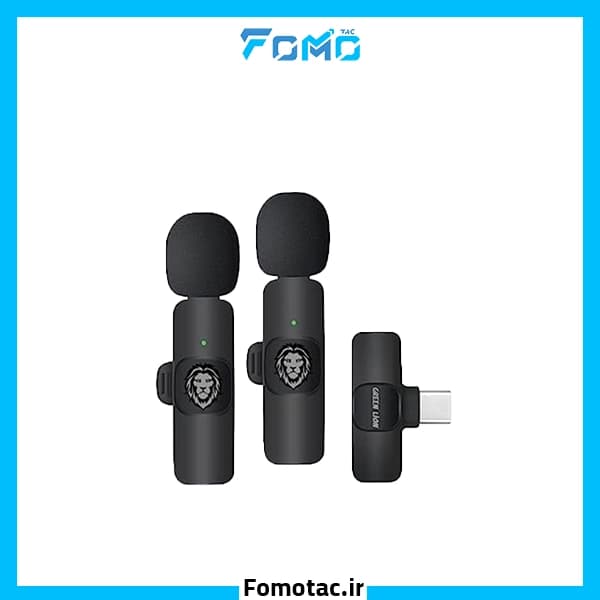 میکروفون یقه ای گرین لاین(Green Lion) مدل Wireless Microphone 3 in 1 — تصویر ۵