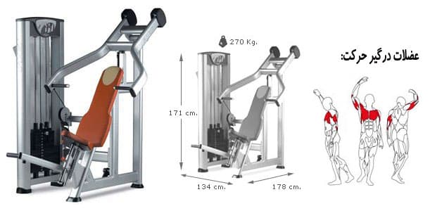 دستگاه پرس بالا سینه BH INCLINE PRESS BENCH