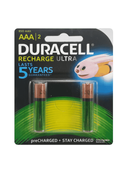 باتری نیم قلمی قابل شارژ دوراسل DURACELL | ظرفیت 850mAh | ء AAA