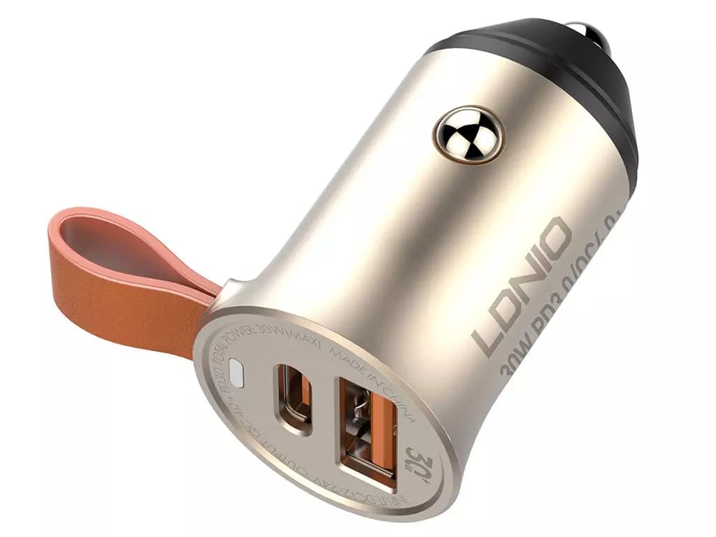 شارژر فندکی فست شارژ تایپ‎ سی ماشین ال دنیو Ldnio C509Q 30W car charger C to C — تصویر ۱۱