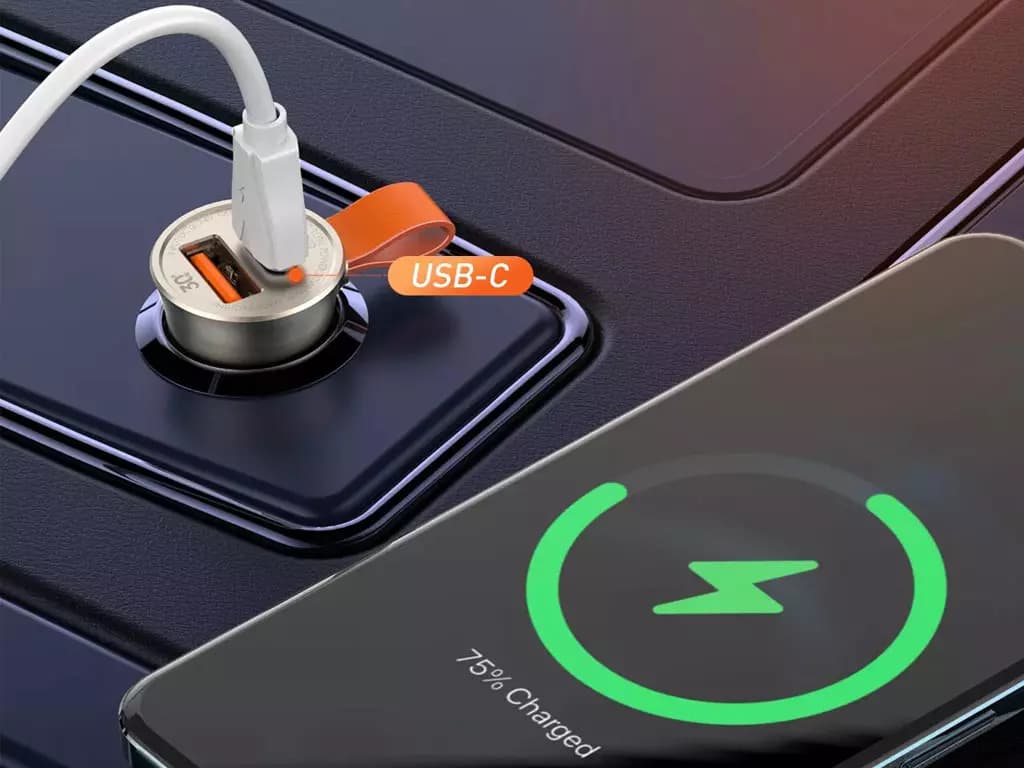 شارژر فندکی فست شارژ تایپ‎ سی ماشین ال دنیو Ldnio C509Q 30W car charger C to C — تصویر ۵