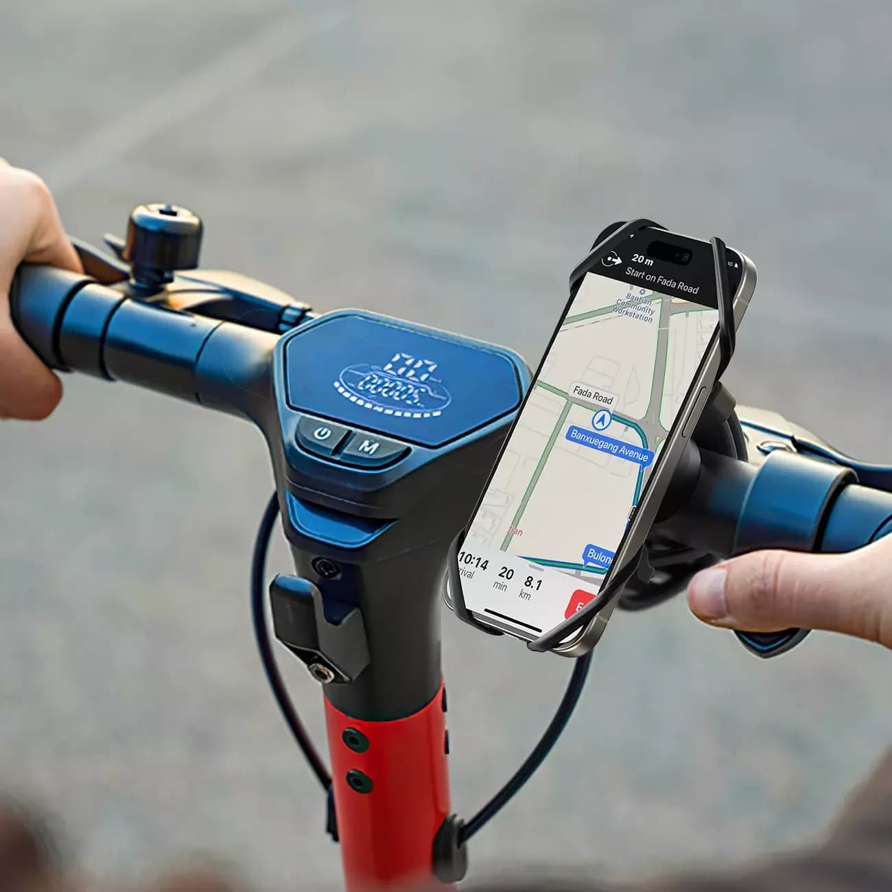 هولدر سیلیکونی موبایل دوچرخه و موتورسیکلت جویروم Joyroom JR-ZS382 silicone bike — تصویر ۷