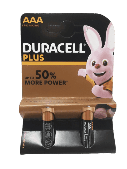باتری نیم قلم آلکالاین دوراسل دو تایی | AAA DURACELL