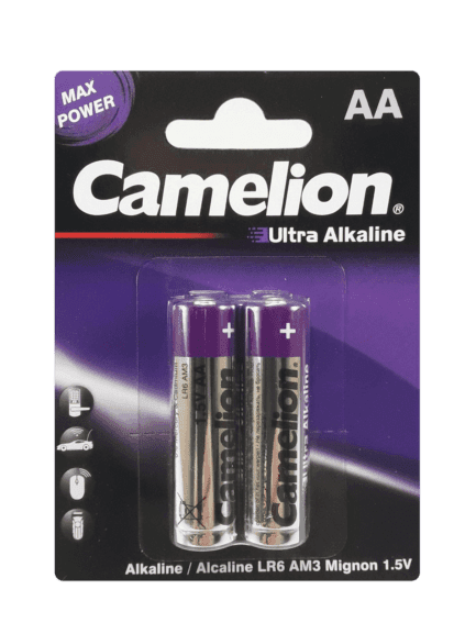 باتری قلمی الترا آلکالاین کملیون 2 تایی | AA Camelion