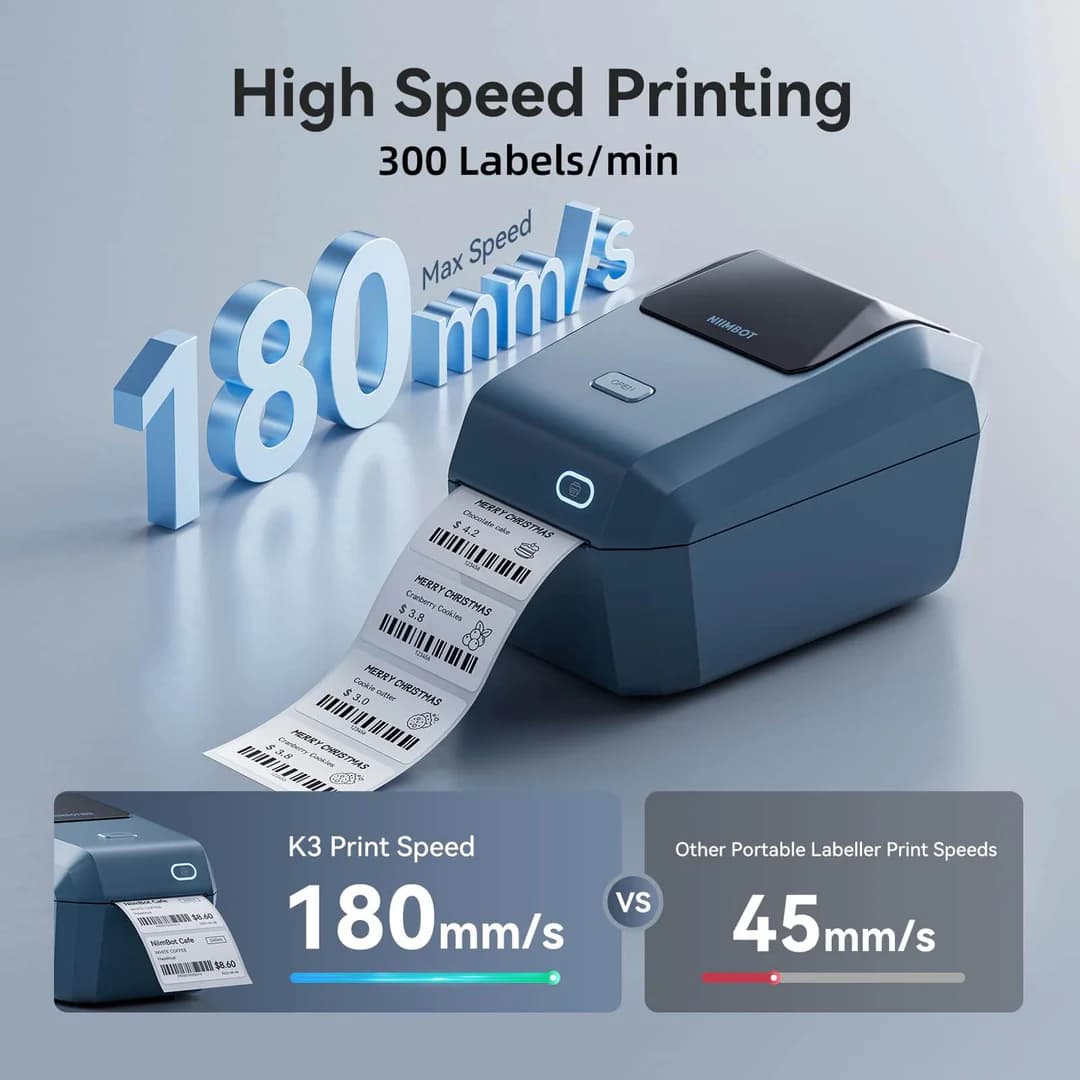 پرینتر بلوتوثی نیمبات مدل Niimbot K3 label printer — تصویر ۵