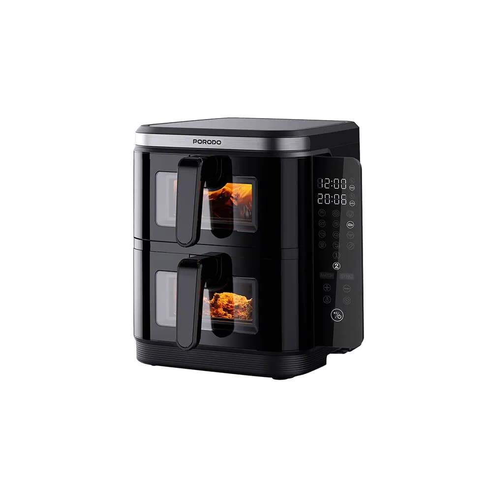 سرخکن و هوا پز بدون روغن دو طبقه پرودو مدل Porodo LFST087 2 stack air fryer — تصویر ۹