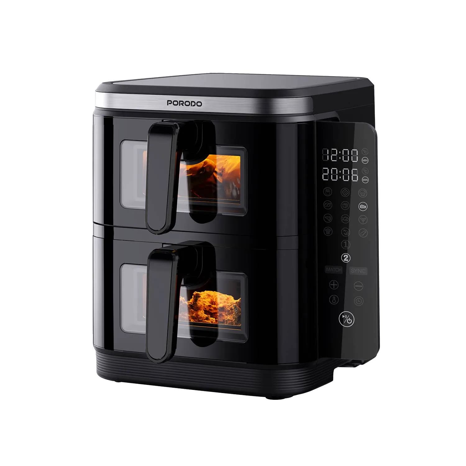 سرخکن و هوا پز بدون روغن دو طبقه پرودو مدل Porodo LFST087 2 stack air fryer — تصویر ۸