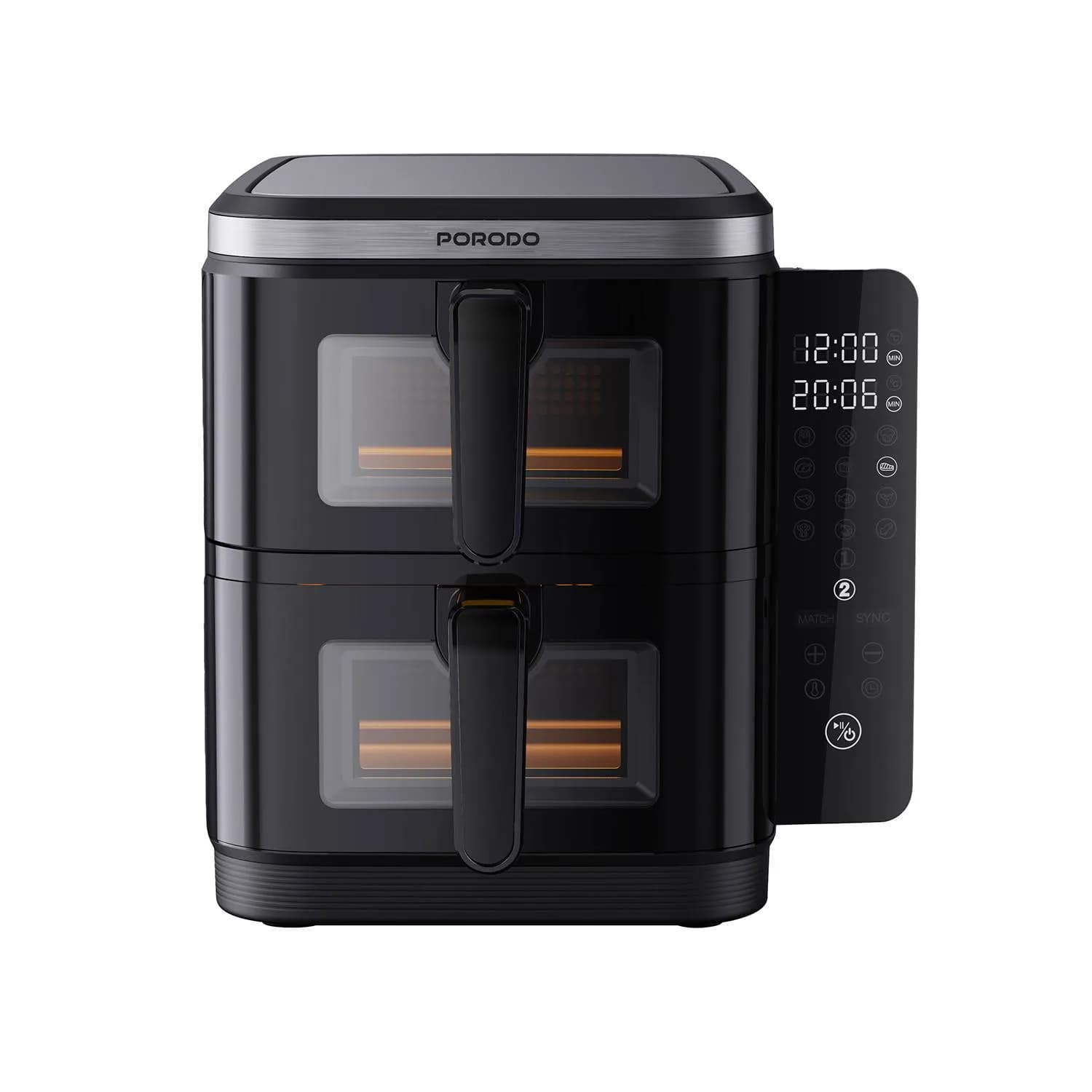 سرخکن و هوا پز بدون روغن دو طبقه پرودو مدل Porodo LFST087 2 stack air fryer — تصویر ۱۱