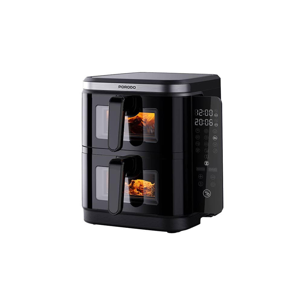سرخکن و هوا پز بدون روغن دو طبقه پرودو مدل Porodo LFST087 2 stack air fryer