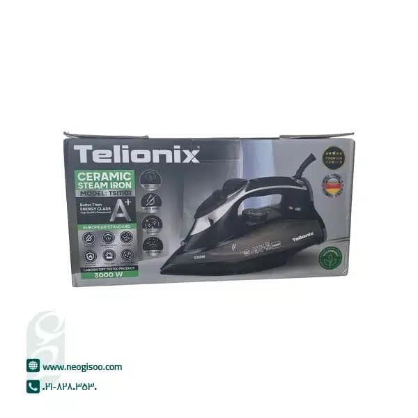 اتو بخار تلیونیکس (Telionix) مدل TSI1101 | توان ۳۰۰۰ وات با کفه نانو سرامیک — تصویر ۷