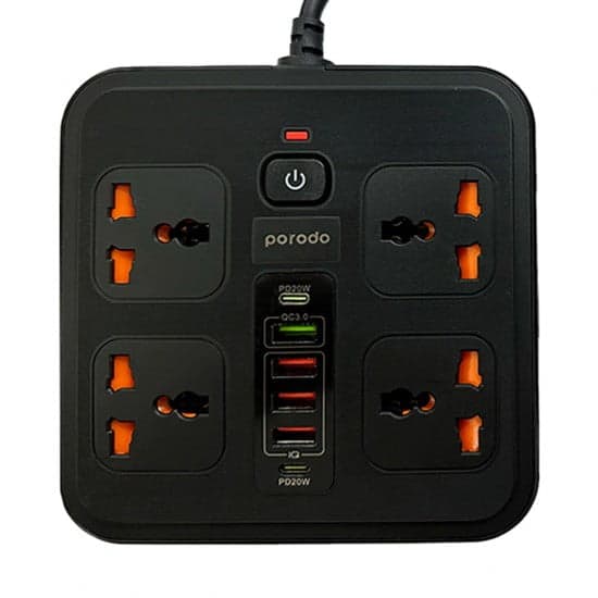 چندراهی برق پرودو Porodo FWCH021 multiport 3M cable — تصویر ۳