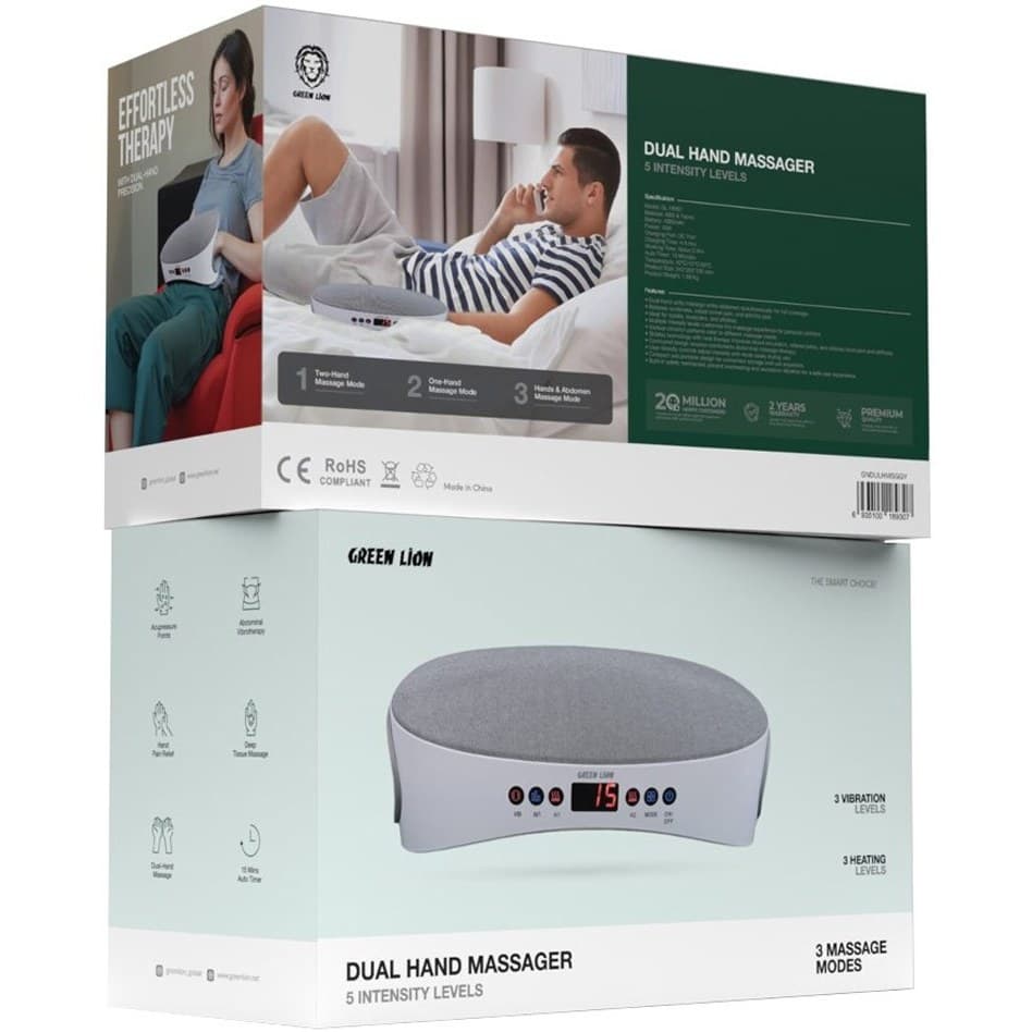 ماساژور دست دوگانه گرین لاین Green lion GNDULHMSG dual hand massager — تصویر ۶
