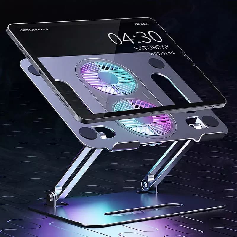 استند و پایه خنک کننده لپ تاپ تاشو پرودو Porodo ALSCF alum alloy stand cooling — تصویر ۱۲