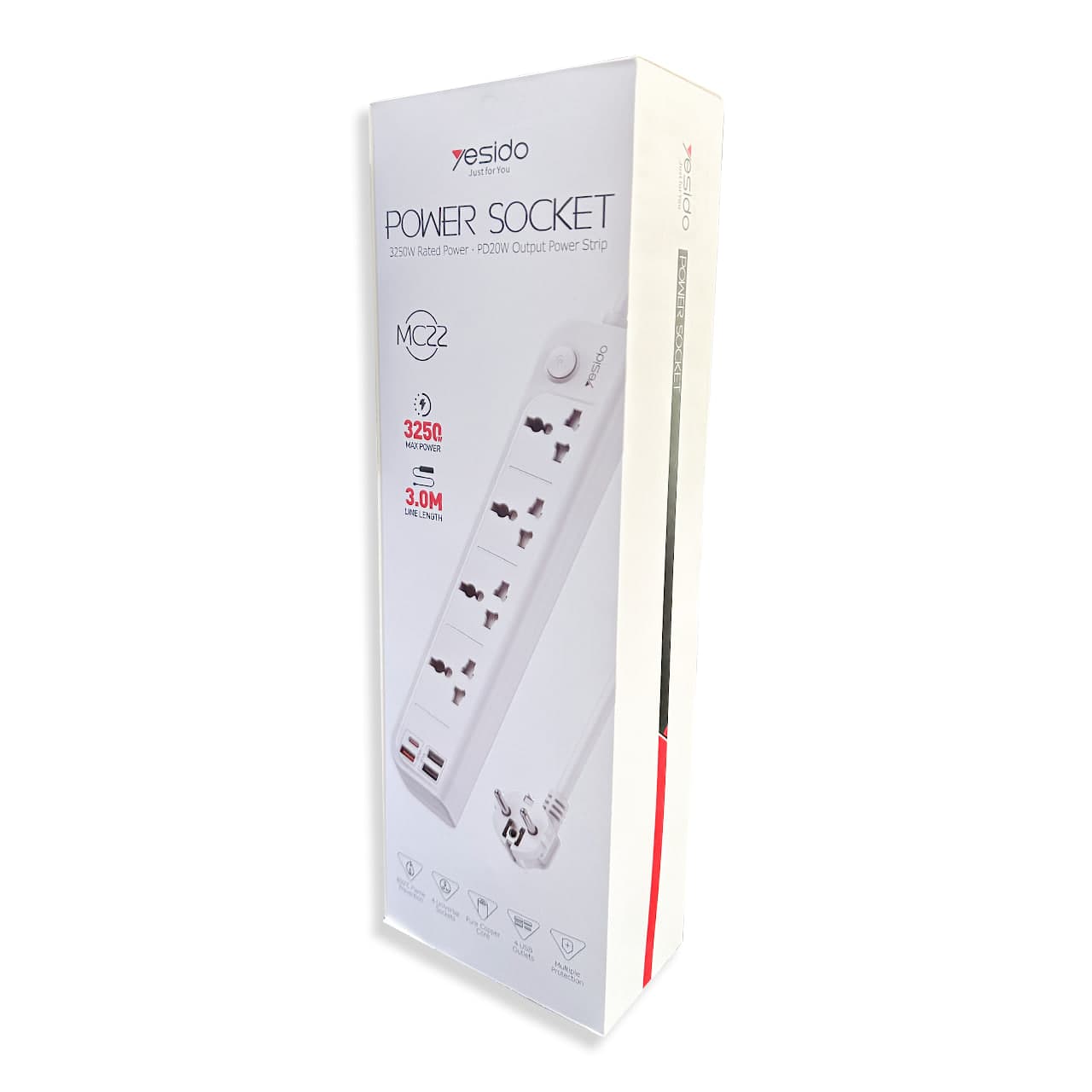 چند راهی برق یسیدو مدل Yesido MC26 power socket — تصویر ۹