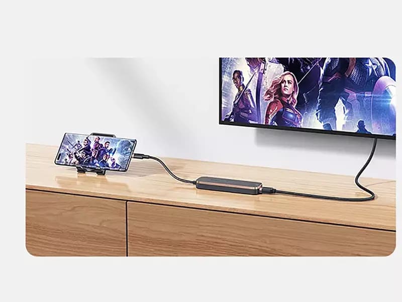 هاب تایپ سی 6 پورت یوسامز Usams SJ578 hup01 hdmi port — تصویر ۹