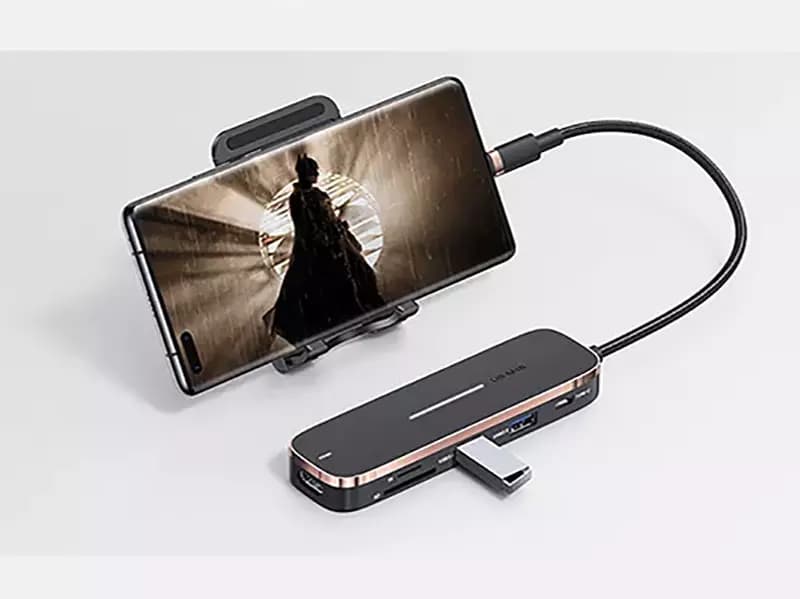 هاب تایپ سی 6 پورت یوسامز Usams SJ578 hup01 hdmi port — تصویر ۶