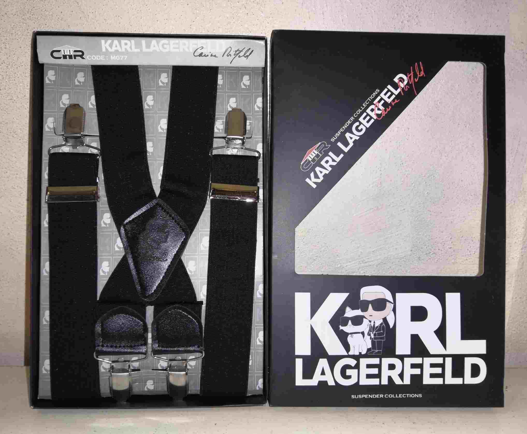 ساسبند بند چرم گاوی 4گیره گیره استیل اعلا کش فری سایز برند KARL