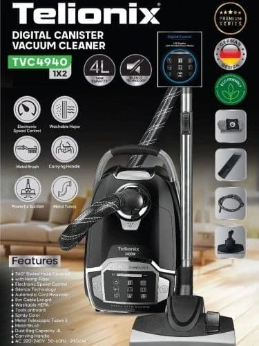 جاروبرقی دیجیتال تلیونیکس مدل TVC4940 — تصویر ۲