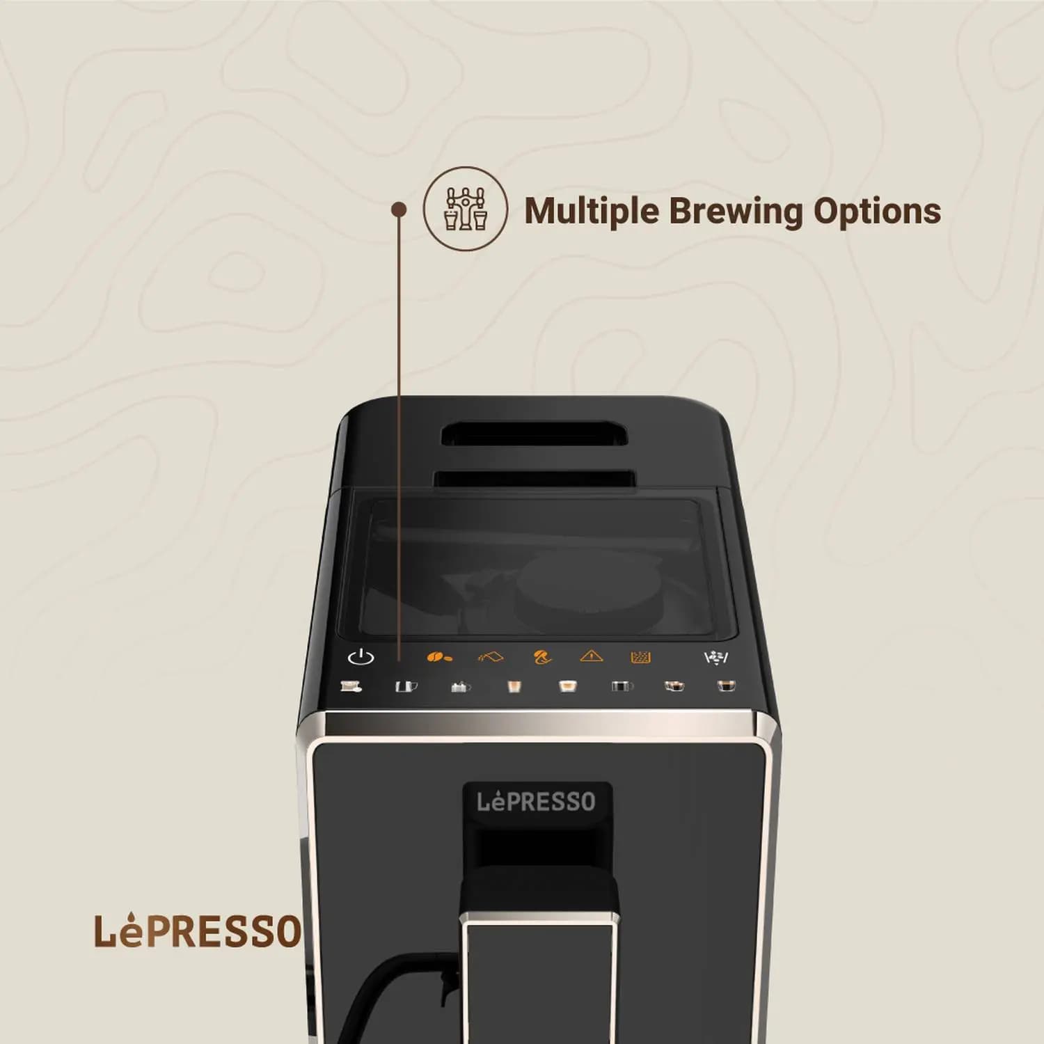 قهوه ساز تمام اتوماتیک LePresso Automatic Coffee Machine 20 Bar LPCFFM0003 — تصویر ۶