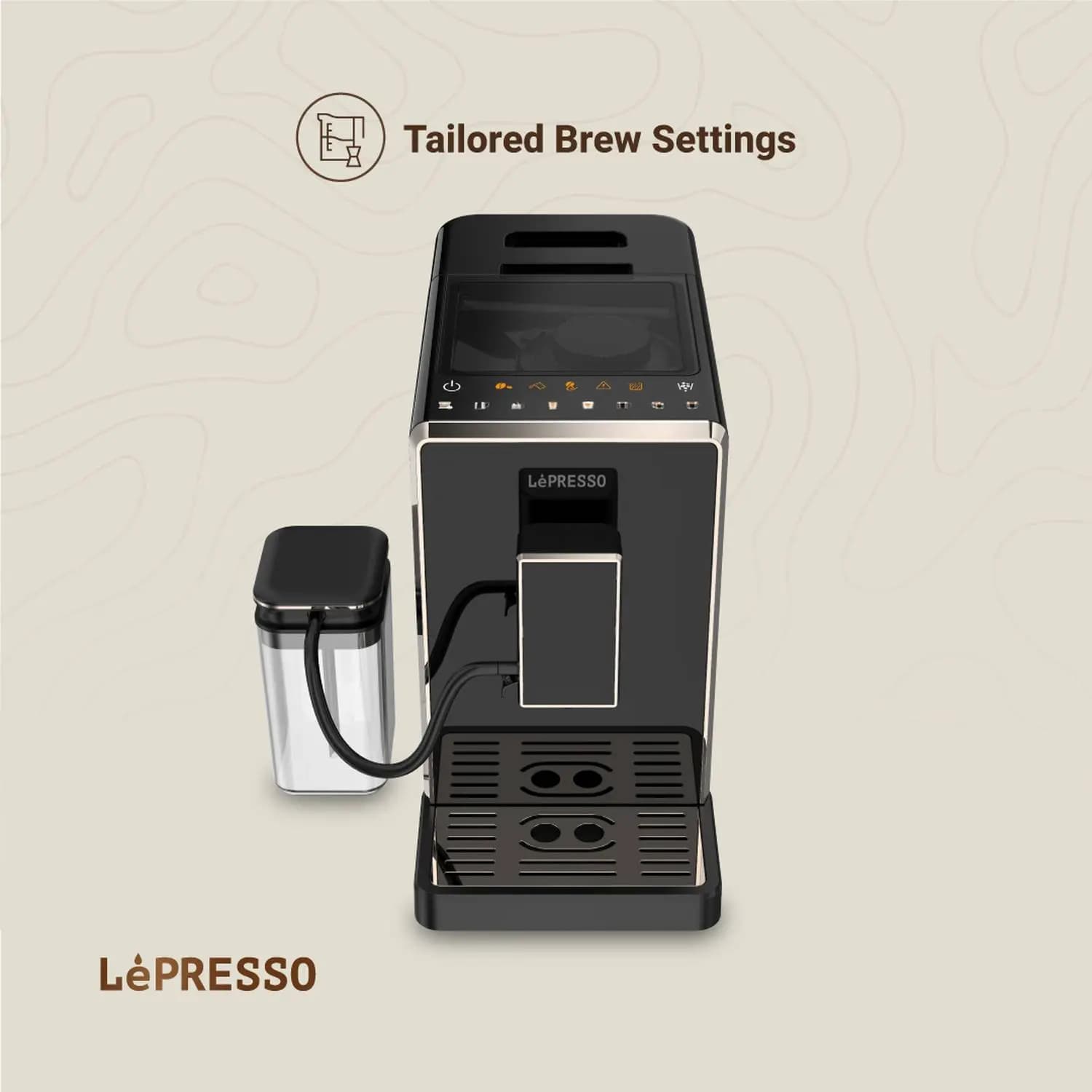 قهوه ساز تمام اتوماتیک LePresso Automatic Coffee Machine 20 Bar LPCFFM0003 — تصویر ۳