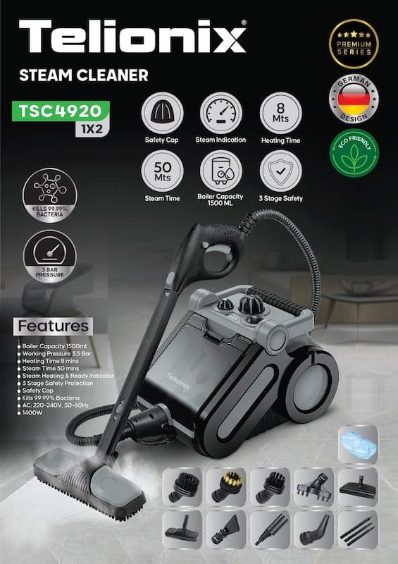 بخارشوی حرفه‌ای تلونیکس مدل TSC4920
