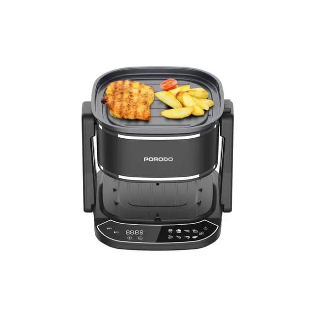سرخ کن و هواپز و گریل پرودو مدل Porodo LFST022 glass air fryer — تصویر ۸