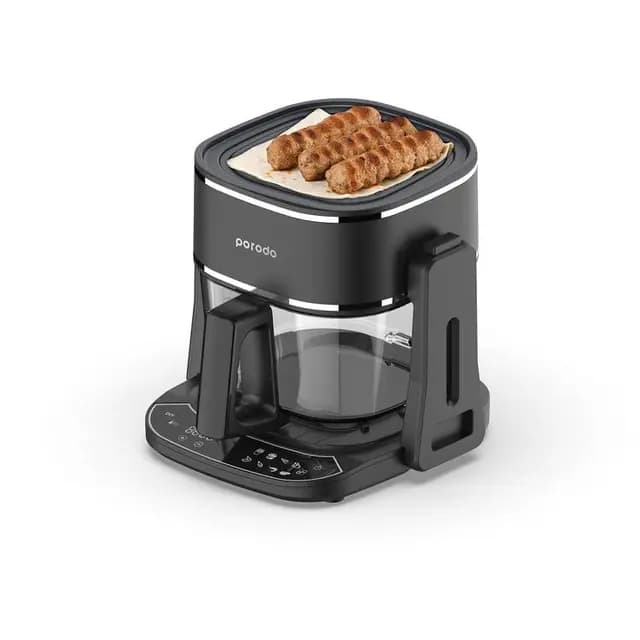 سرخ کن و هواپز و گریل پرودو مدل Porodo LFST022 glass air fryer — تصویر ۵