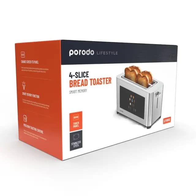 توستر 4 اسلایس پرودو مدل Porodo LFST002 toaster 4 slice — تصویر ۳