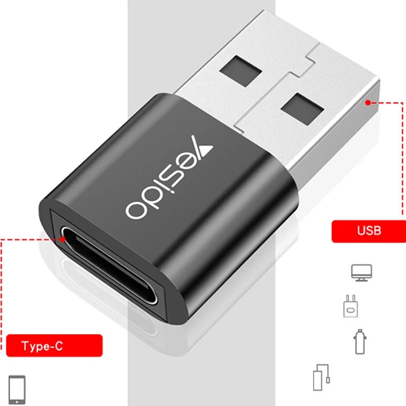 مبدل USB-C به USB یسیدو مدل Yesido GS09 — تصویر ۵
