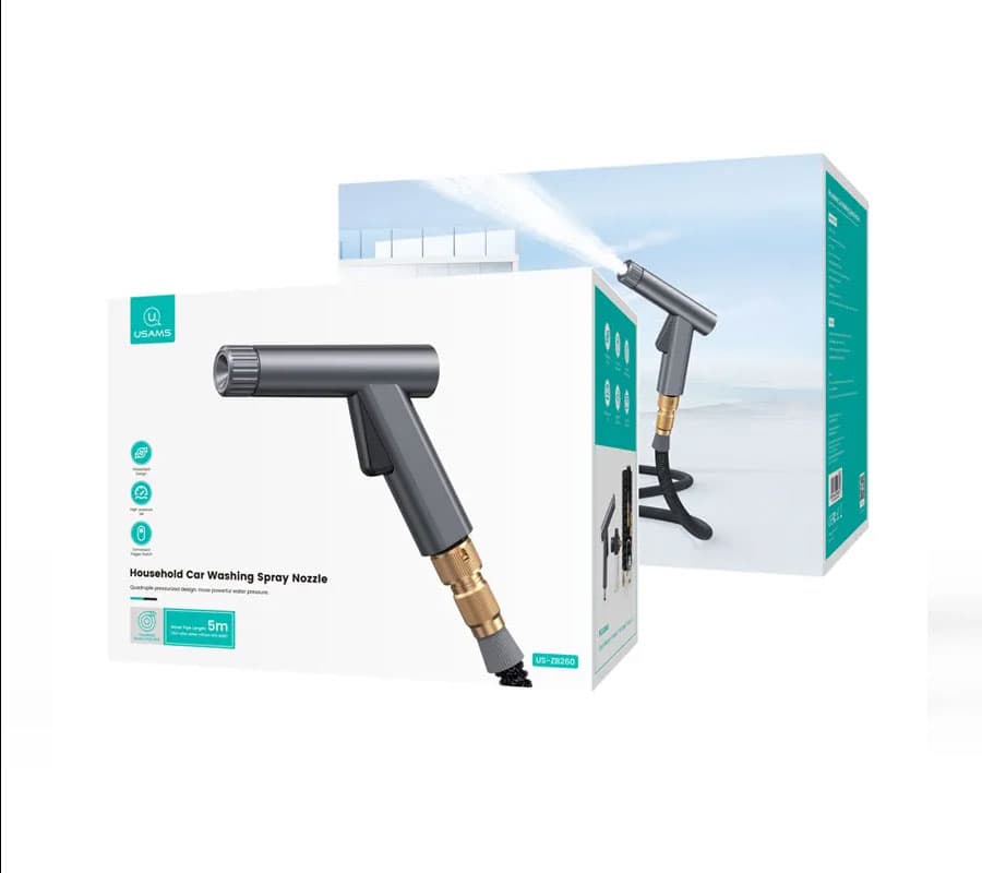 کارواش خانگی قابل حمل یوسمز مدل Usmas ZB260 spray nazzle — تصویر ۳