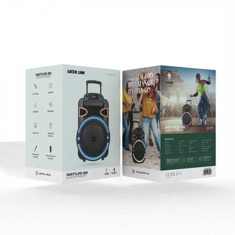 اسپیکر بلوتوثی گرین لاین مدل Green lion PARTYLIFE500 speaker — تصویر ۳